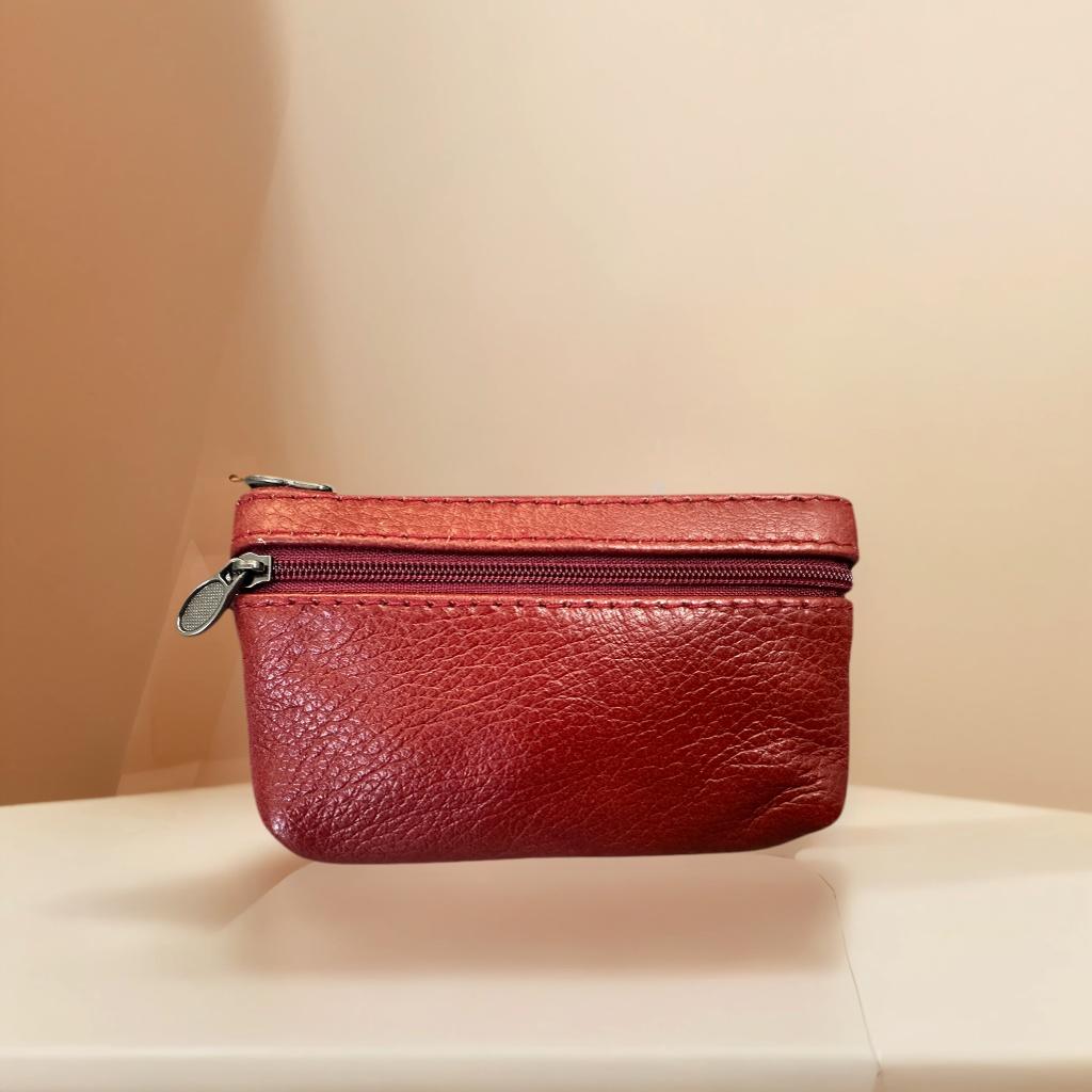 Натуральная кожа Ретро кошелек для монет Держатель для карт Маленький кошелек на молнии Женский мешочек для денег Мужской мешочек для монет