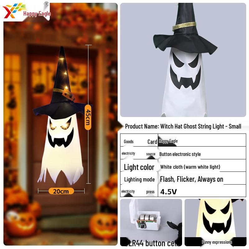New Halloween LED Ghost Hanging Lights for Halloween Decor