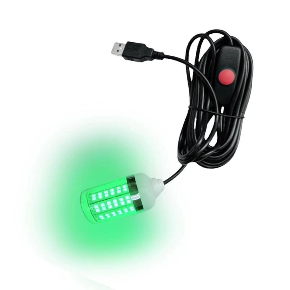 IP68 Waterproof Submersible Fishing Finder Light 5V USB LED Fishing Trap Light Underwater Use