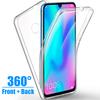360° Full Cover Silicone Phone Case For iPhone Samsung Huawei Honor Xiaomi Redmi OPPO OnePlus Anti Drop Clear Hybrid PC Hard Coque