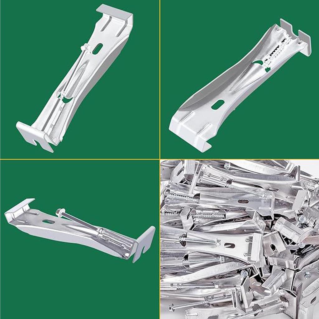 30Pcs Gutter Hangers Quick Screw Clip Hide Bracket for 5 Inch K Styles Sturdy Aluminum Gutters Includes Hex Drill Bit