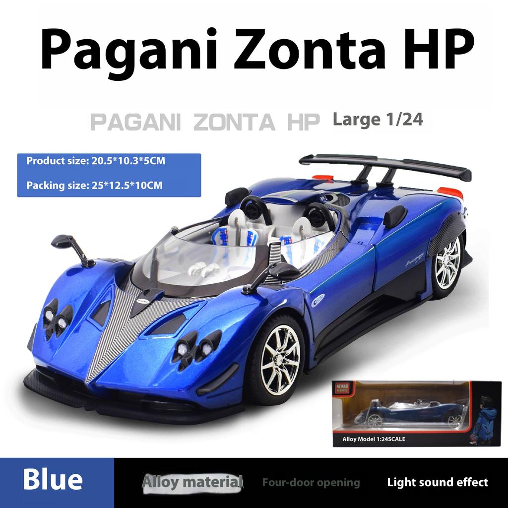 1/24 Pagani Zonda HP Barchetta Лимитированная серия кабриолет Суперкар Сплав Металл Литье под давлением Модель автомобиля Независимый DIY Дизайн Подарки