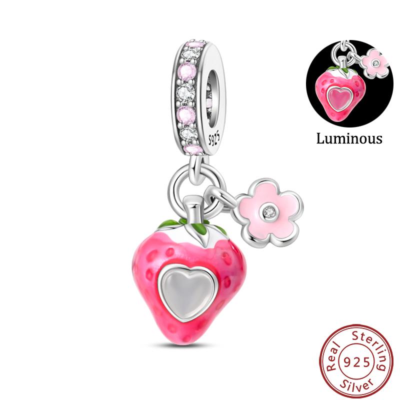 Медь Клубника Ананас Авокадо Фруктовая Десертная Серия Сладкие Шармы Бусины 3Мм Сделай Сам Подарок Изысканные Ювелирные Изделия