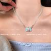 Light Luxury Niche Women Jewelry Summer Dopamine Mint Mambo Camera Pendant Fresh Clavicle Chain