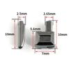 10 Sets/pack Size 5 Metal Silvery DIY Clothes Sewing Zipper Zipper Stopper Open End Zipper Repair