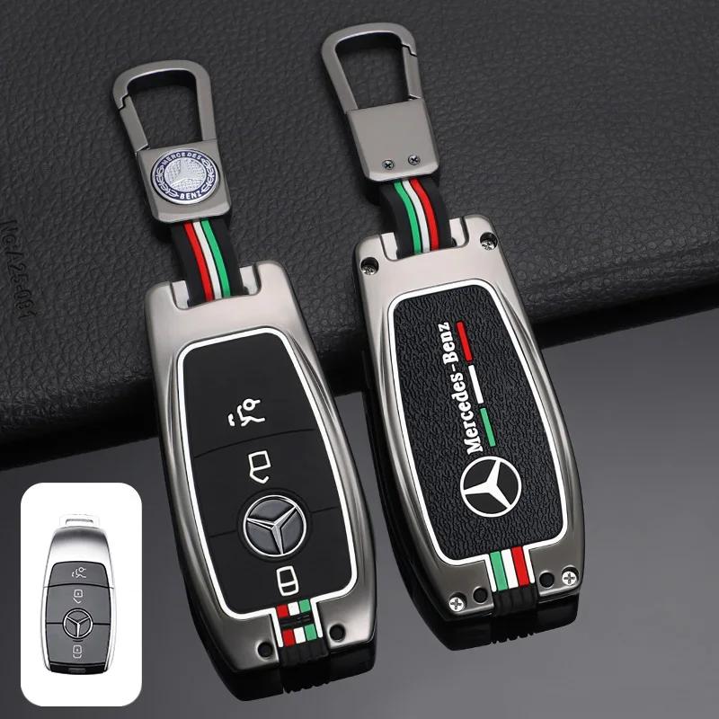 YWP4  Fashion Zinc Alloy Car Remote Key Case Cover For Mercedes Benz A C E S G Class GLC CLE CLA GLB GLS W177 W205 W213 W222 X167 AMG