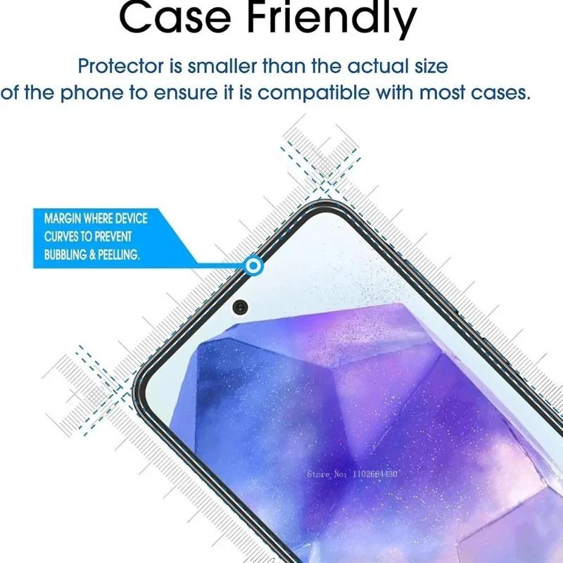 2 шт. закаленное стекло для Samsung Galaxy A13 A55 A35 A25 A15 A53 A73 защитное стекло для экрана Galaxy A05 A14 A24 A34 5G A41 A54 A80