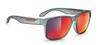 RUDY PROJECT Sports Sunglasses Spinhawk UV Protection Unisex SP313887 Frozen Ash Multi Laser Red