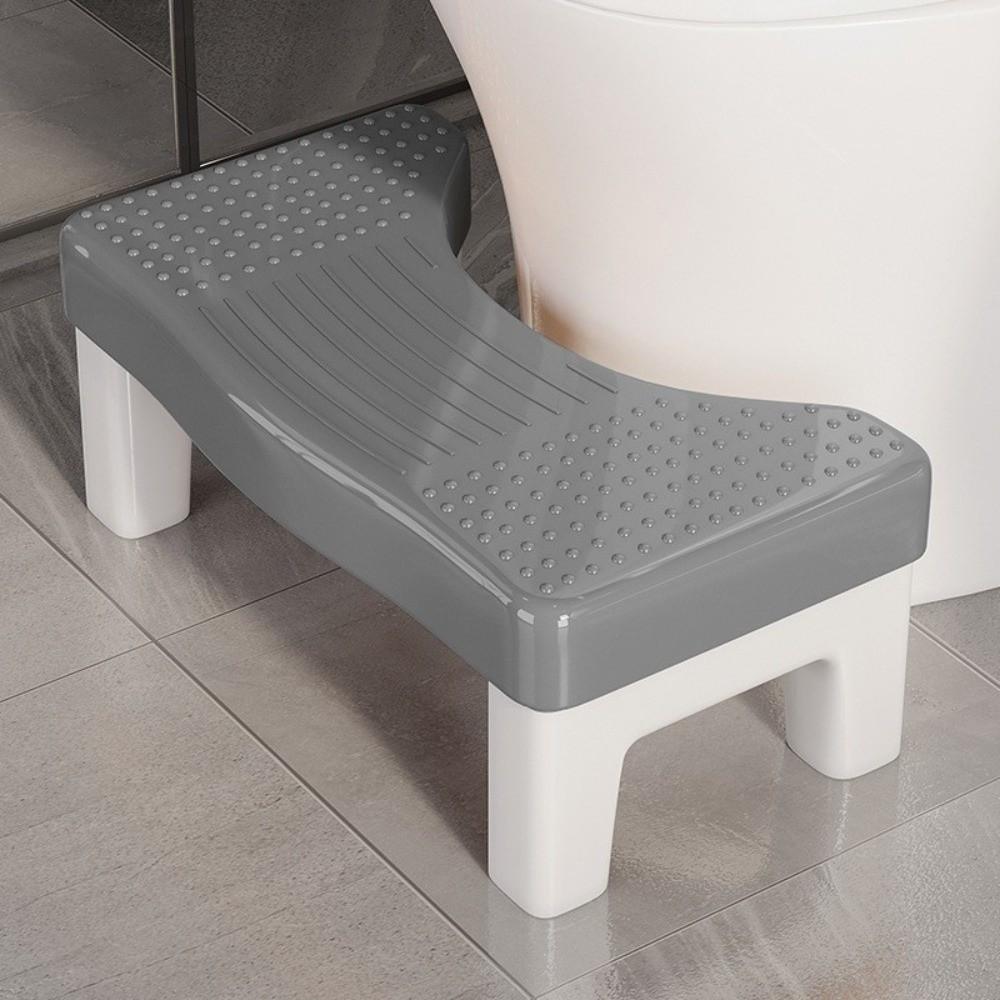 Sturdy Toilet Stool Non-Slip Footrest Chair Bathroom Footrest Stool Home Use