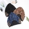 Comfortable Ethnic Headscarf Hat Soft Head Wrap Cap Portable Ethnic Beaded Hat  Cultural Wear