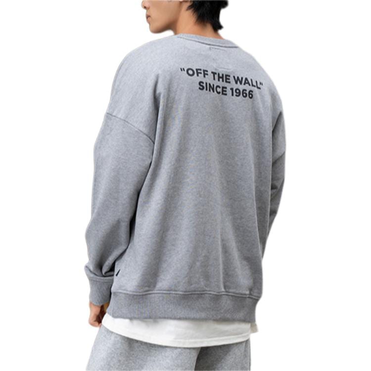 Vans Sweatshirts Unisex Gray Crew Neck Moderate Regular VN000H0SHTG