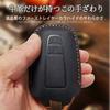 MKMC Leather Key Toyota Key for and Harrier 3 Case, Cover, Yaris, Corolla, Aqua, Prius, Crown, (Black, Buttons)