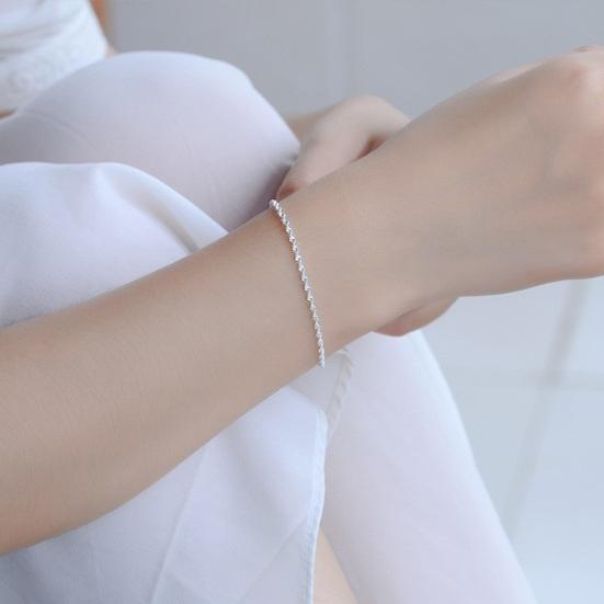 Women Bracelet Twisted Water Wave Adjustable with Extended Length Polished Lightweight Wrist Jewelry Anniversary Gift Lightweight Bangle