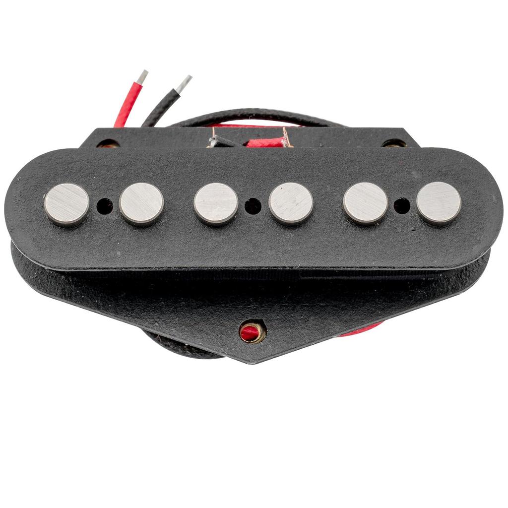 Artec TRA65 Alnico 5 Telecaster Bridge Pickup with Big Pole Pieces for Tele Electric Black Guitars,
