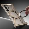 Z Shape Aluminum Alloy Frameless Magnetic Bracket Phone Case For Samsung S25 S24 Ultra S23 Ultra S22 Ultra Shockproof for Magsafe Cover