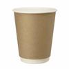 Heiko Double Insulated Cups, 8 Oz, Kraft, 25-Pack