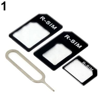 Адаптер-конвертер 3 в 1 NanoSIM-карта в Micro SIM-карту и стандартную SIM-карту