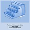 Hamster Climbing Ladder Anti-slip Stairs Hamster House Platforms Ladder Toy Small Animals Climbing Stairs For Exercise Digging