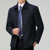 Деловая шерстяная куртка мужская весна и осень новая для мужчин среднего возраста папа мужской лацкан высококачественная повседневная шерстяная мужская куртка