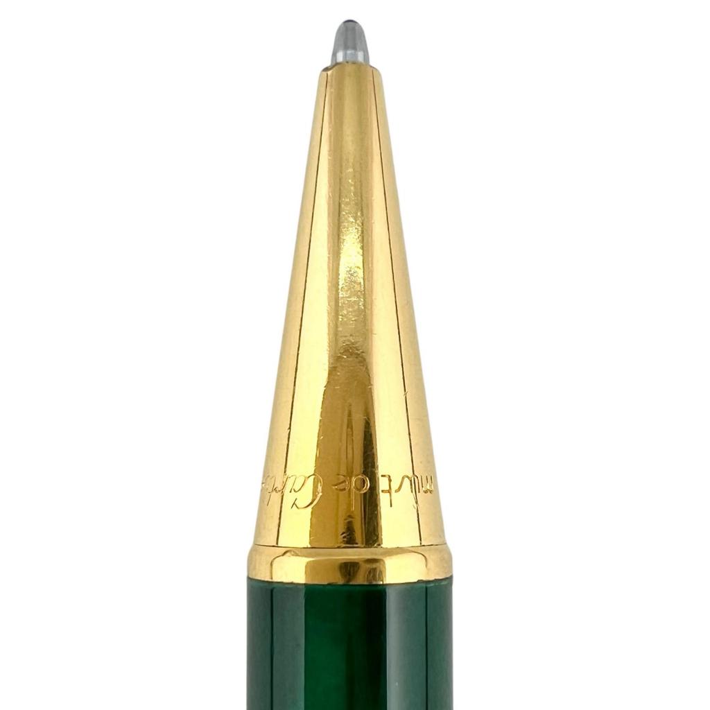 Очень хорошая шариковая ручка Cartier Trinity 89s Малахит мужская Б/у
