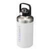 CB Japan BEGA Sports Bottle SANTECO Vacuum Insulated Sports Large Capacity with Type 1.9 Bottle, 1.9L, White, Easy-to-Carry Handle, Straw/Direct