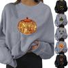 Stylish Round Neck Simple Horrible Festive Graphic Halloween Sweatshirt for Party Halloween Sweatshirt