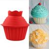 3pcs/set Large Size Muffin Cake Mold Red Cupcakes Pan Cake Tools Giant Silicone Cupcake Mold  Bakery