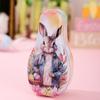 Креативная жестяная коробка для пасхальных яиц с рисунком мультяшного кролика, винтажная, изысканная жестяная коробка для пасхальных яиц