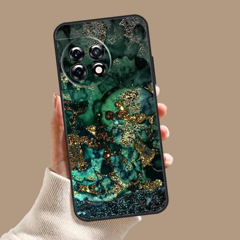 Luxury Gold Foil Art Case For OnePlus Nord 5 CE 4 3 Lite N20 N30 OnePlus 15 13 12 11 8 9 10 Pro 12R 13T 13R Cover