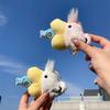 Fish Pelican Eating Plush Doll Keychain Pendant Children Day Gift Soft Cute