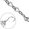 14" Hanging Basket Black/Silver Replacement Plant Hangers Hanging Chain Replacement Chains 4 Strand