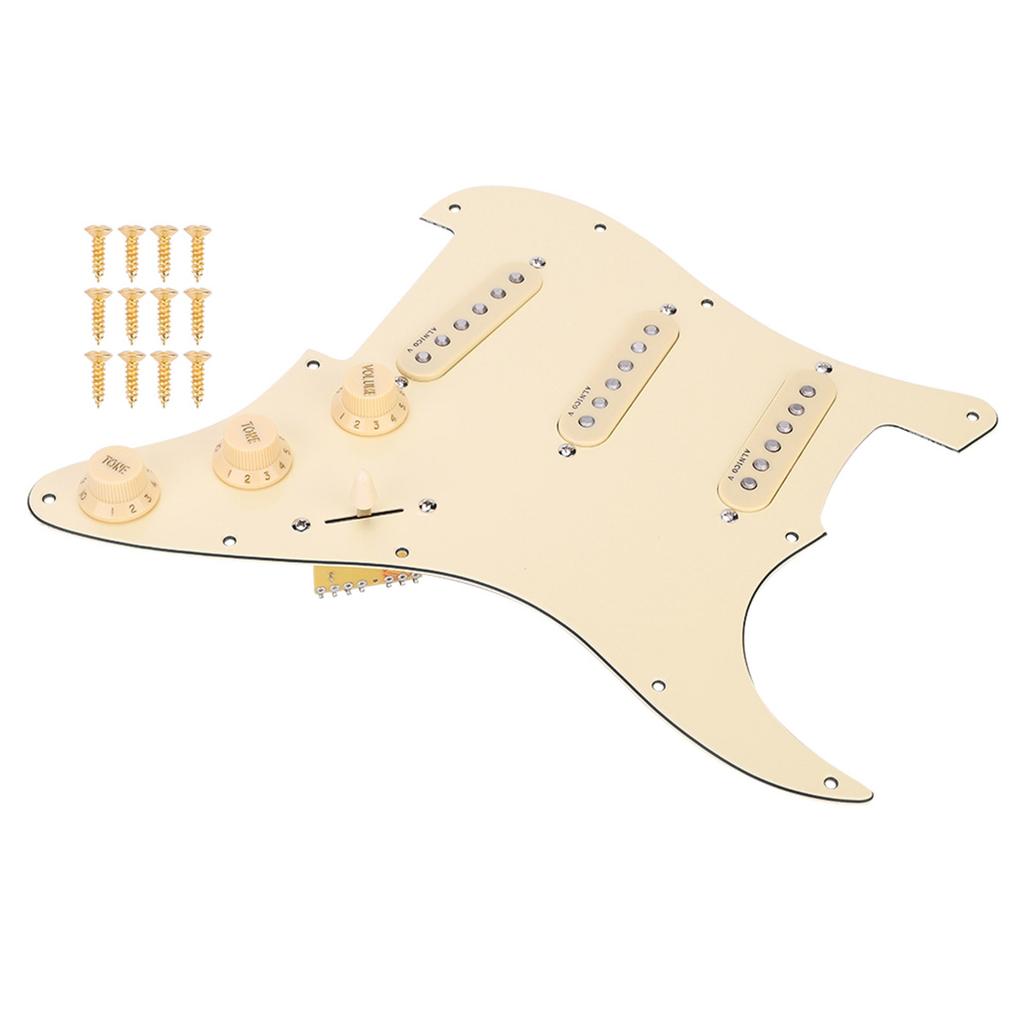 1 комплект предварительно подключенных звукоснимателей SSS Pickguard ALNICO V Magnet для электрогитары