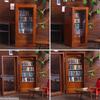 Anti-Anxiety Tiny Library Bookshelf Wooden Bookshelf Display Cabinet Shaking Stress Reliever Bookshelf Living Room Desk Ornament