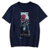 Summer Fashion Men's T-shirt Graphic Cool Style Street Anime Retro T-shirt Men's T-shirt Solo Plain Sung Jin-Woo Casual Pure Cot