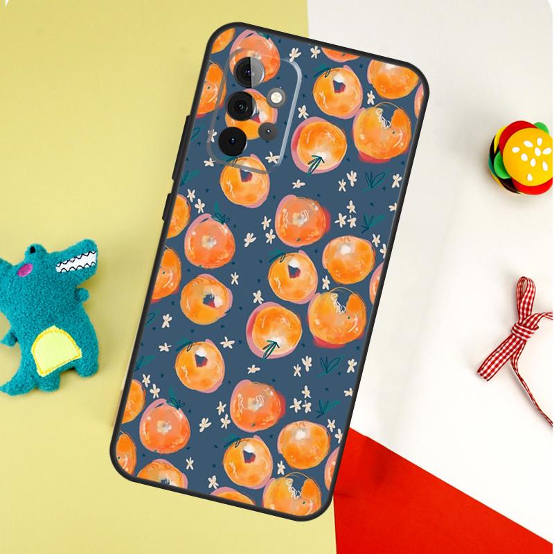 Чехол Лимон с тропическими летними фруктами для Samsung Galaxy A54 A34 A24 A14 A12 A22 A32 A42 A52 A72 A52S A51 A71 A13 A53