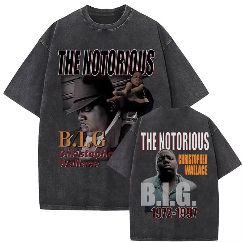 The Notorious Big Is Was All A Dream Графическая Винтажная Стиранная Футболка Хип-Хоп Рэпер Бигги Смоллс Футболки Унисекс Оверсайз Футболка