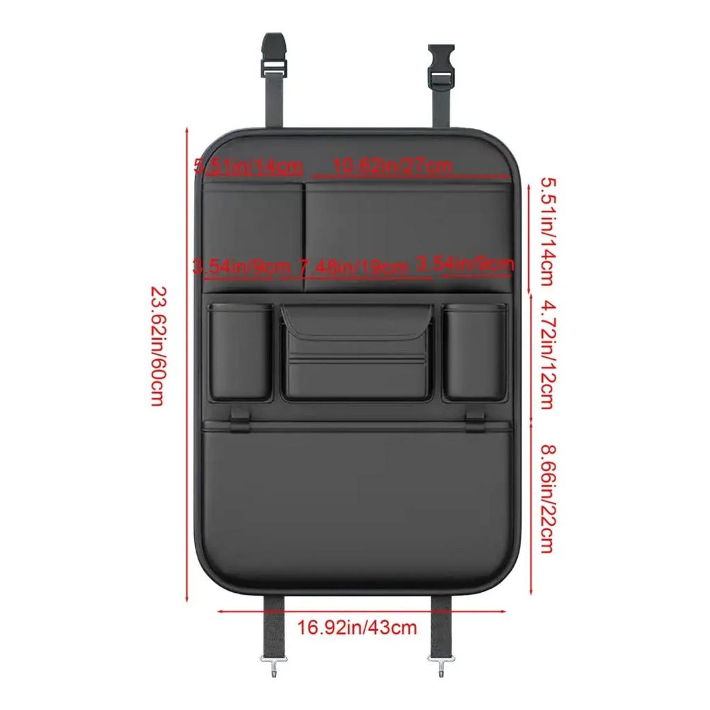 Car Backrest Storage Rack Seat Back Storage Hanging Bag Organizer Uses For Car Supplies
