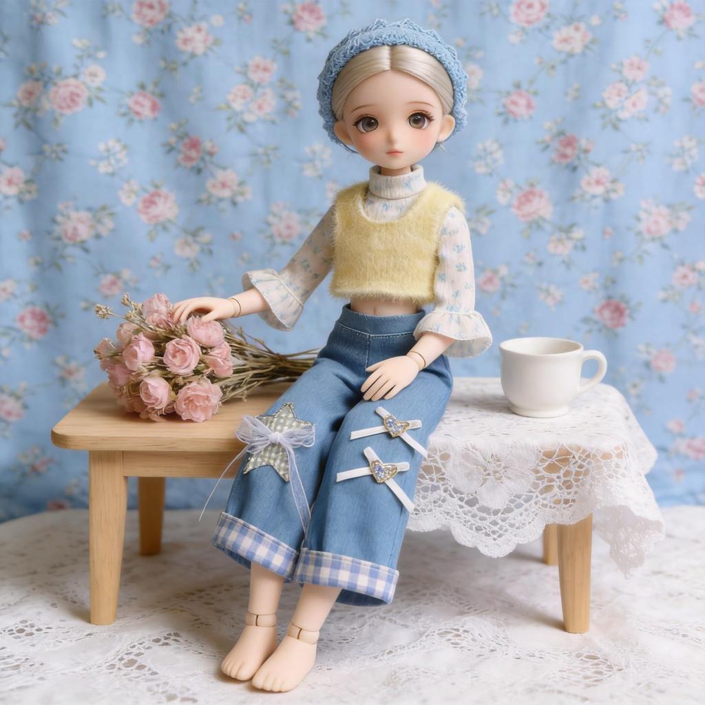 [Maidscp] 16 Кукольная одежда BJD 30 см YoSD Сладкий и Пряный Микс Повседневный Многослойный Набор из 4 предметов