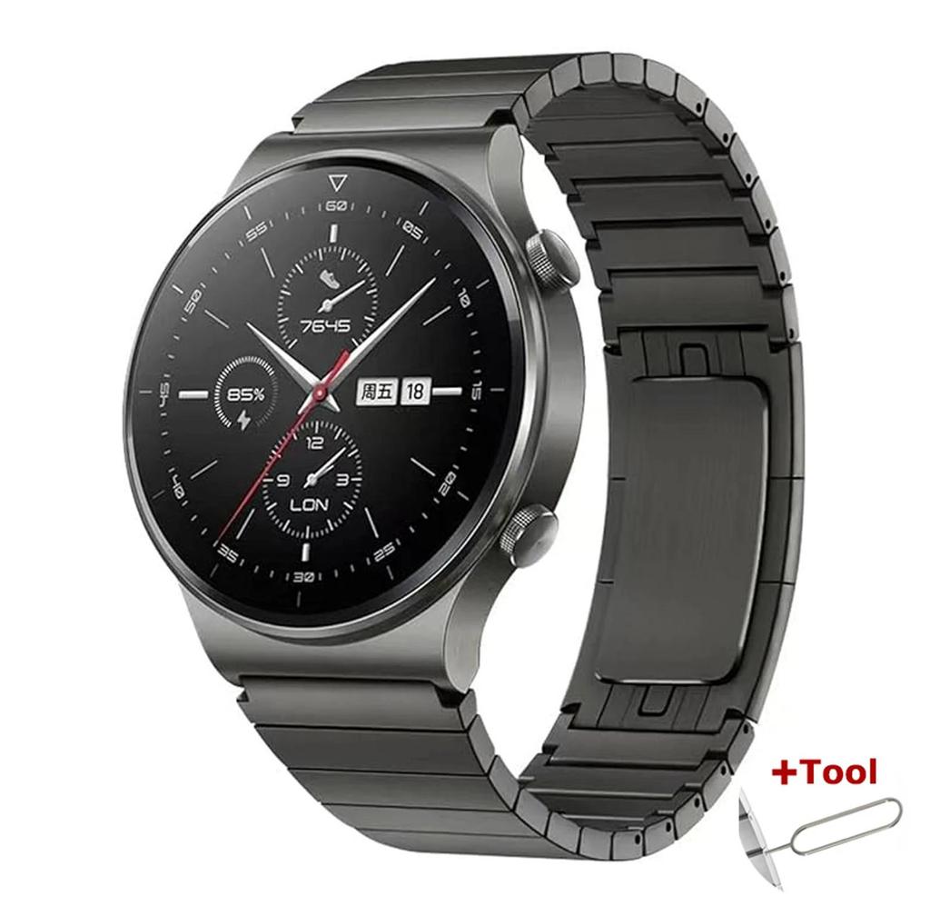 Браслет из нержавеющей стали для Huawei Watch GT 4 46 мм, 2e 3 pro 42 мм, ремешок для Samsung Galaxy 3 45 мм, ремешок для Amazfit GTR 47 мм 22 мм.