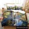 3D Print Anime Frieren Comfortable Duvet Quilt Cover Pillowcase Bedding Set Children Bedroom Decoration Home Textile