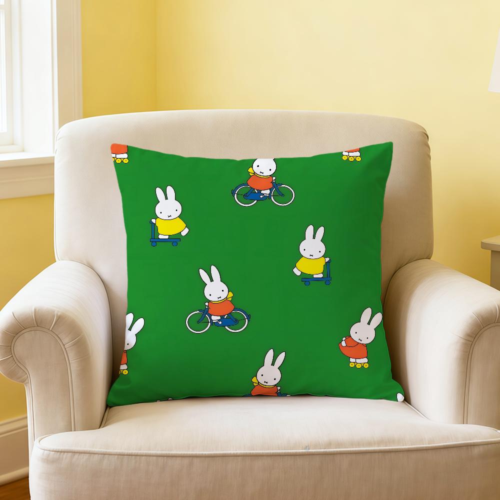 Cartoon Rabbit kawaii fun MMiffy soft pillowcase for Sofa Home Living Room office Decor Protective Covers hogar pillow cover