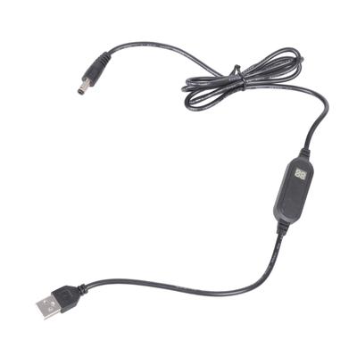 Кабель-адаптер с USB 5В на 12В DC с экраном для отображения напряжения, для устройства мониторинга, динамика, роутера, длина 120 см