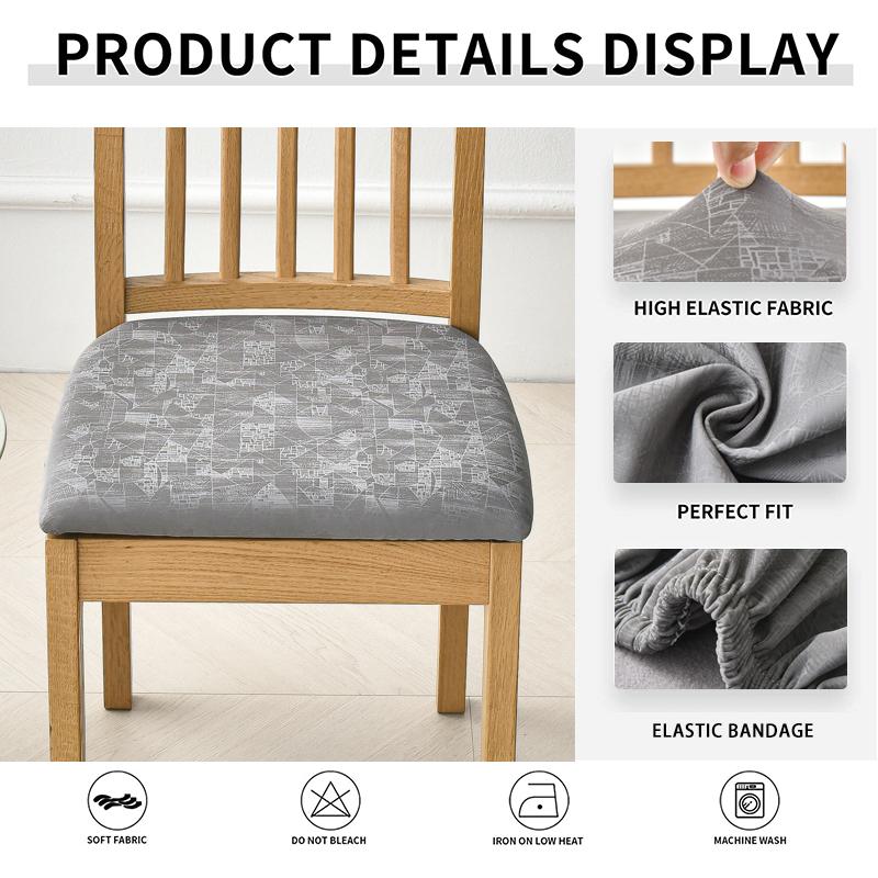 Водонепроницаемый чехол на сиденье обеденного стула, эластичный чехол на сиденье для стула в столовой, протектор, накидка для кухни, отеля, вечеринки, банкета
