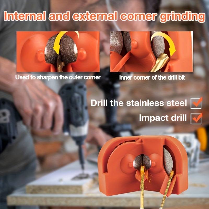 1PC Multipurpose Drill Bit Grinding Sharpener ,Electric Impact Drill Knife Sharpener ,Disposable Double-sided Polishing