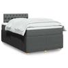 VidaXL Slat Bed Base with Mattress Dark Grey 120x190cm Fabric 3289703