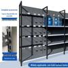 Four-Post Gray Display Rack for Convenience, Stationery, and Mother & Baby Stores, Multi-Layer Single/Double-Sided Snack Shelving.