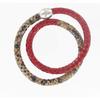 Brown and Red Leather Bracelet