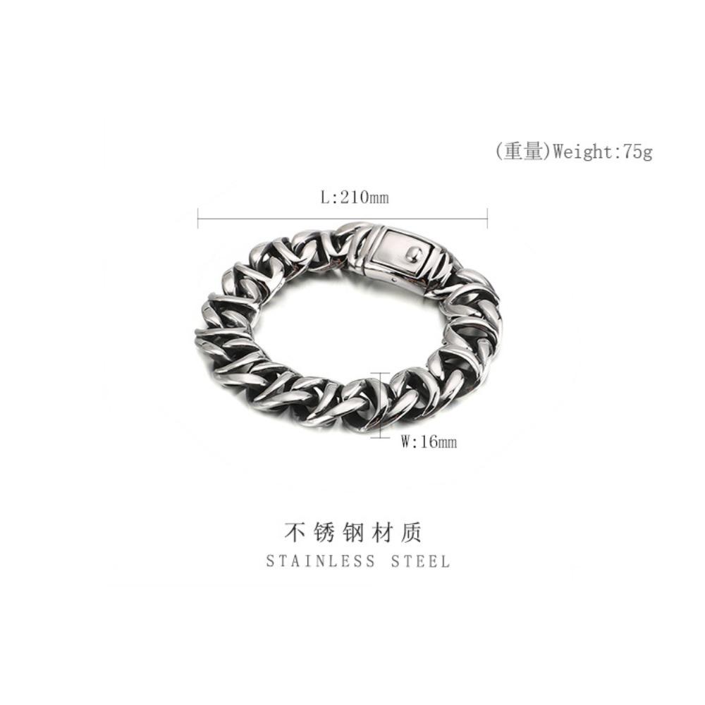 Domineering Men'S Stainless Steel Jewelry Exaggerated Personality Creative Titanium Steel Men'S Bracelet Hand Jewelry