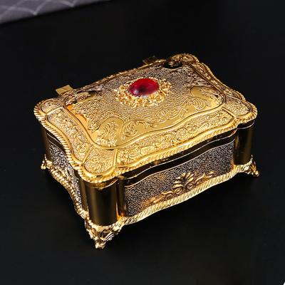 Шкатулка для украшений рубиновая в стиле легкой роскоши Алмазное кольцо Жемчужное хранилище для украшений Высококачественное украшение