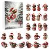 2025 Christmas Gnome Holidays Advent Calendar with Gnome Plush Toys 24 Days Xmas Countdown Calendar for Kids